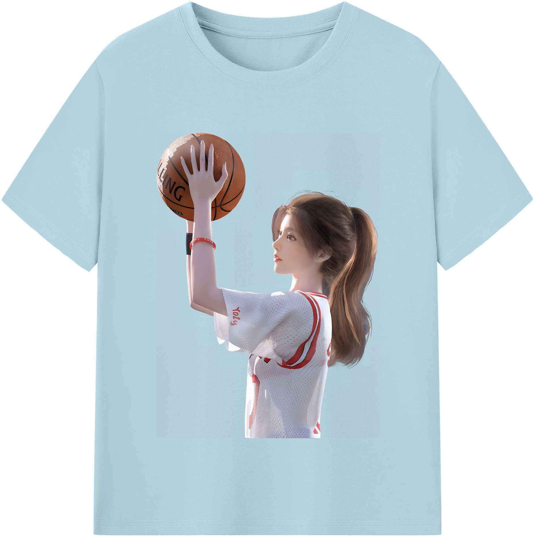 SLAM DUNK／スラムダンク 綿100％半袖Tシャツ（フロントプリント）